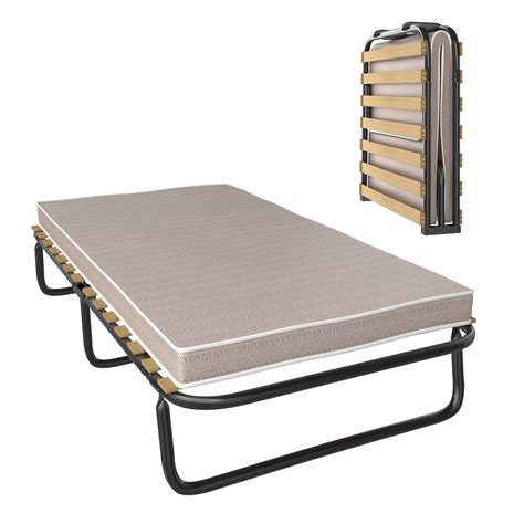 Buy Giantex Folding Rollaway Bed with Mattress for Adults, Cot Size ...