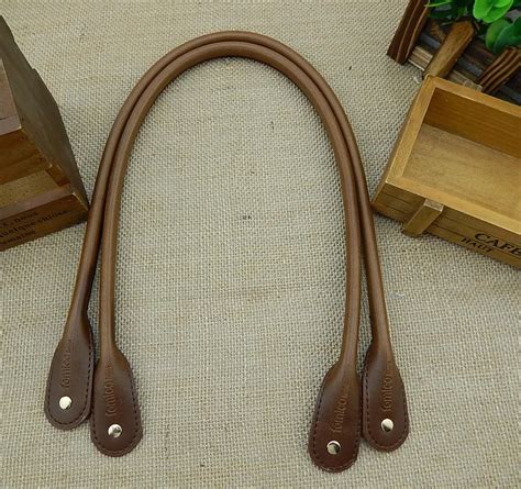 DIY bag handle. leather handbag straps.60cm brown cowhide bag straps-in Bag Parts & Accessories ...