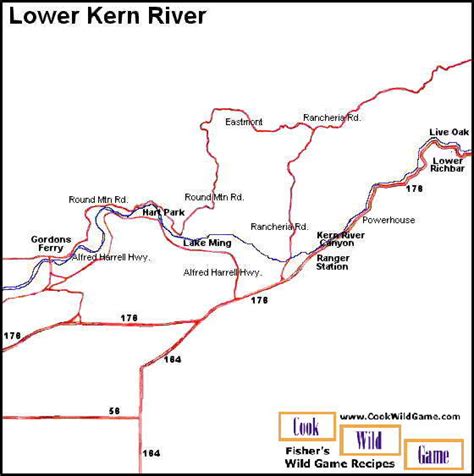 Lower Kern River Map - Bakersfield Ca • mappery