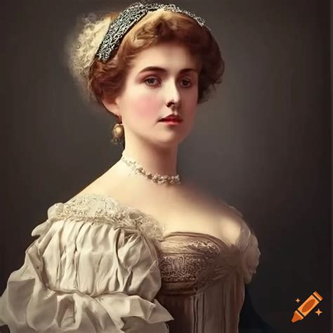 Victorian woman portrait on Craiyon