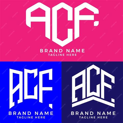 Premium Vector | ACF letter logo. ACF best vector image. ACF Monogram ...