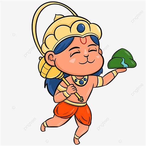 Hanuman Clipart Vector, Cartoon Run India Numman Hanuman Jayanti, Numman Jami, India, Happy PNG ...