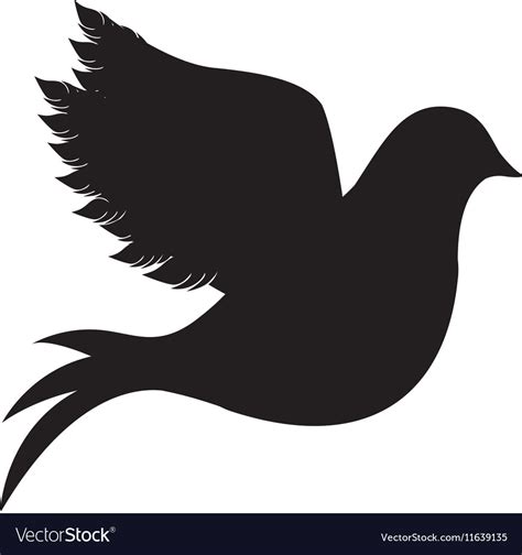 Dove Silhouette Vector Clip Art Royalty Free Dove Silhouette | The Best ...