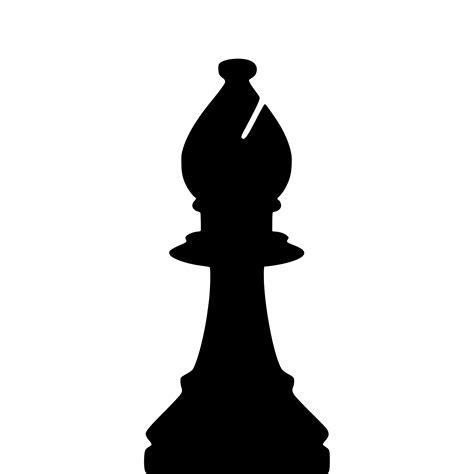 Clipart - Silhouette Chess Piece REMIX – Bishop / Alfil