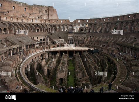 Interior of the Coliseum Stock Photo - Alamy