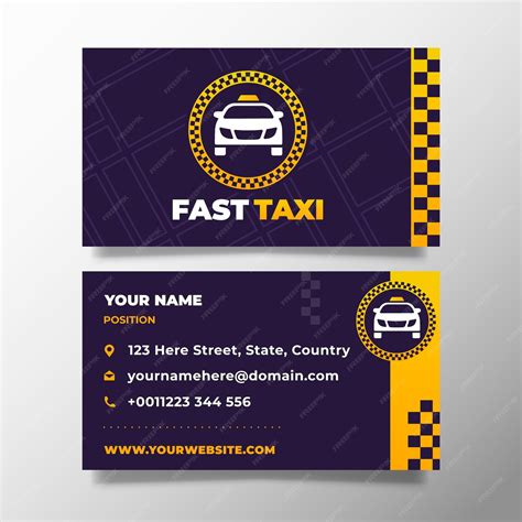 Free Vector | Flat design transport business card template