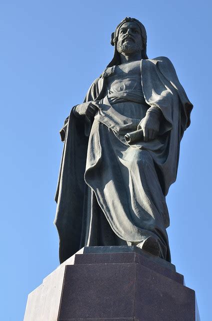 Nizami Ganjavi - statue in Baku | Poets in this region are h… | Flickr - Photo Sharing!