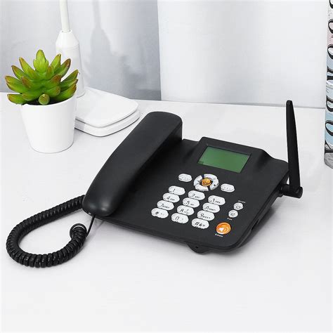 Dual SIM Card Desktop Telephone Portable Wireless Terminal GSM Desk ...