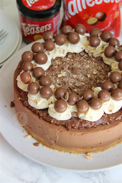 No-Bake Chocolate Malteser Cheesecake! - Jane's Patisserie