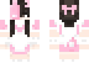 cute pink maid outfit | Minecraft Skin