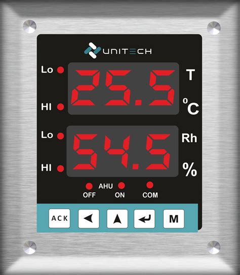 UNITECH SS316 Clean Room - Temperature & Humidity Monitor, Model: UT-1404, Rs 6000 /number | ID ...