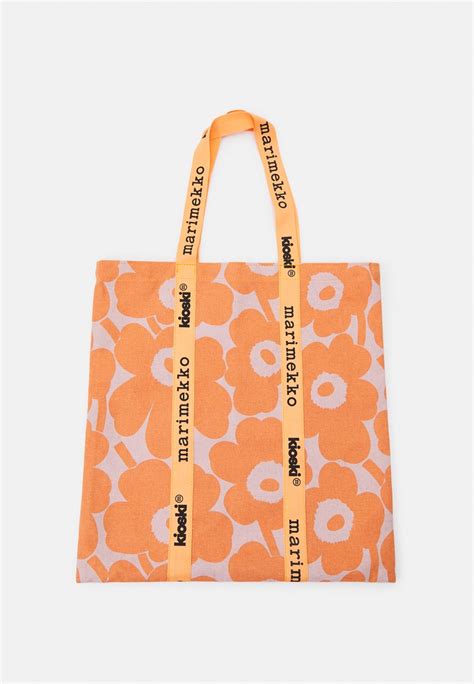 Marimekko IGELIN UNIKKO TOTE BAG - Tote bag - orange/pink/orange ...
