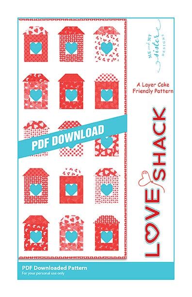 Love Shack PDF pattern – meandmysisterdesigns