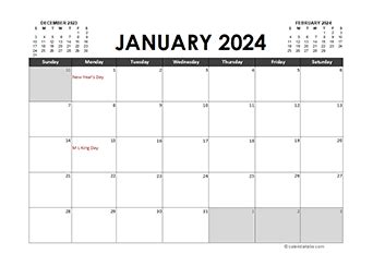 Free 2024 Excel Calendar Templates - CalendarLabs