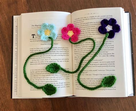 Flower Bookmark Crochet PDF Pattern Easy Beginner Crochet - Etsy