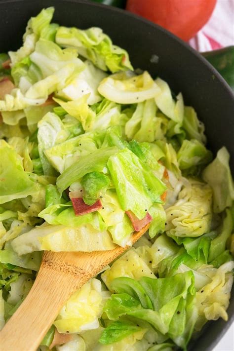 Easy Fried Cabbage Recipe | Fried cabbage, Cabbage and bacon, Bacon fried cabbage