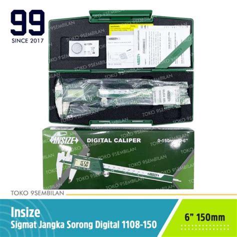 Promo INSIZE 1108-150 Sigmat Digital 6 Inch 150 mm Jangka Sorong Caliper - Multivariasi ...