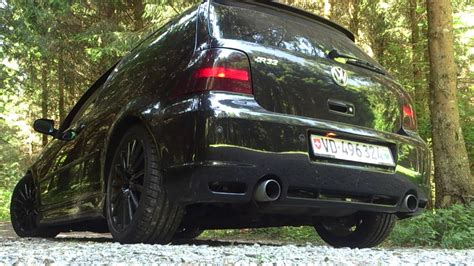 VW Golf 4 R32, Original Exhaust Sound - YouTube