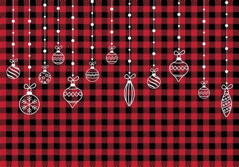 Christmas and New Year pattern at Buffalo Plaid. Festive background for ...