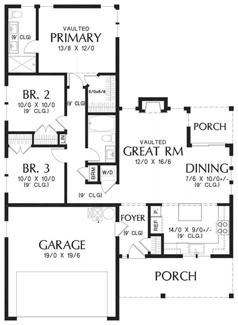 Small Farmhouse Plan with Clustered Bedrooms | Small farmhouse plans, Farmhouse plans, House ...