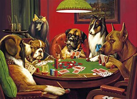 Picture Of Dogs Playing Poker - PetsWall