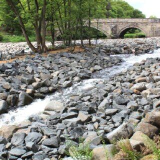 -Rock ramp bypass channel. River Almond at Howden Bridge Weir (Scotland). | Download Scientific ...