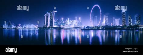 Singapore skyline background Stock Photo - Alamy