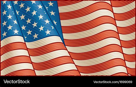 Vintage american flag background Royalty Free Vector Image