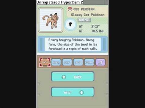 Platinum PokeDex Pages First 151 Pokemon. - YouTube