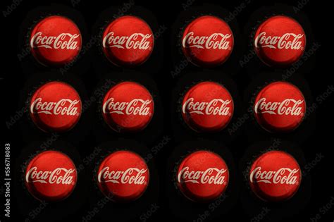 Coca Cola set of bottle caps Stock Photo | Adobe Stock