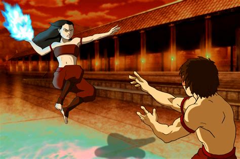 Azula And Zuko Fight