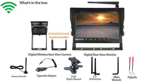 Digital Wireless Backup Camera with Monitor for RV