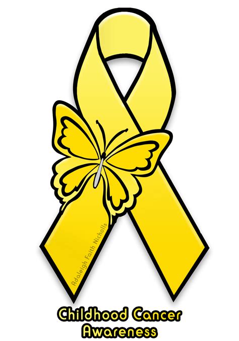 Childhood Cancer Awareness Ribbon by AdaleighFaith on DeviantArt