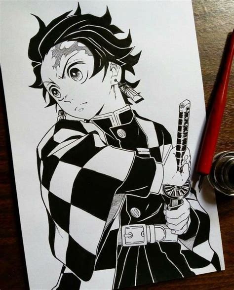 Speed Drawing - Tanjirou Kamado (Kimetsu no Yaiba) | Best anime drawings, Anime sketch, Anime ...