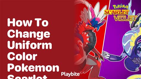 How to change your uniform color in Pokemon Scarlet - Playbite