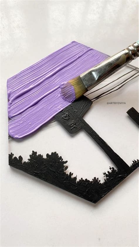 painting on acrylic sheet is challenging and calming at the same time😮‍💨💜 | Glass painting ...