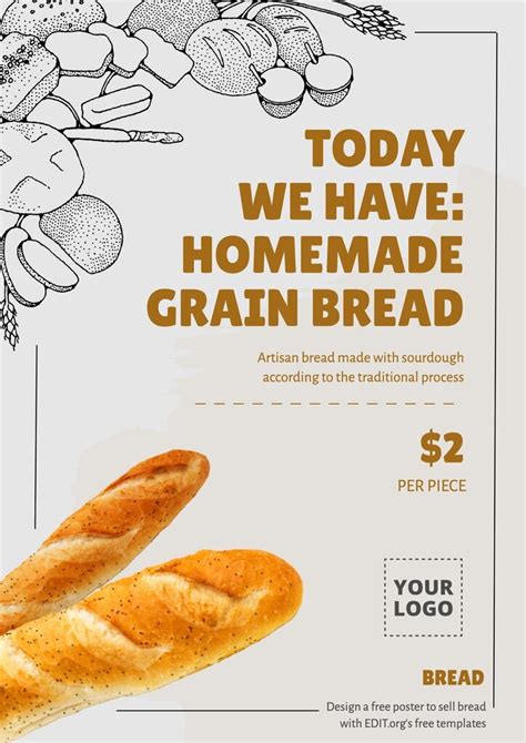 Printable Bread poster designs