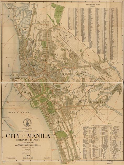 Old manila map - Map of old manila (Philippines)