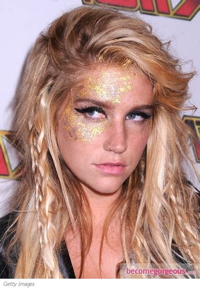 Pictures : Kesha Makeup - Kesha Gold Makeup