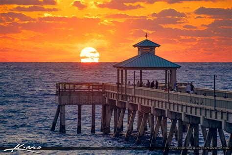 Deerfield Beach International Fishing Pier Sunrise Broward Count ...