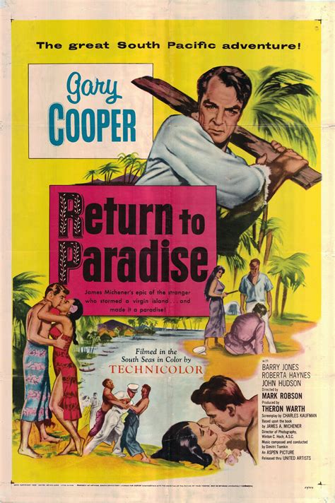 Return to Paradise 1953 One Sheet Poster Folded - Etsy