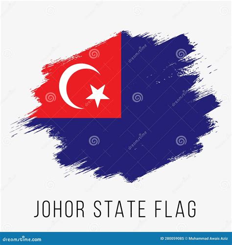 Malaysia State Johor Vector Flag Design Template. Johor Flag for ...