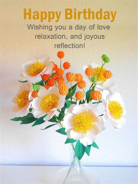 Happy Birthday Flower Messages - Happy Birthday Wishes, Memes, SMS & Greeting eCard Images