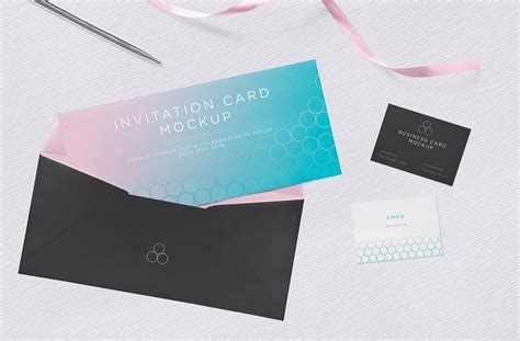 Free Invitation Mockup PSD | theDezign.com