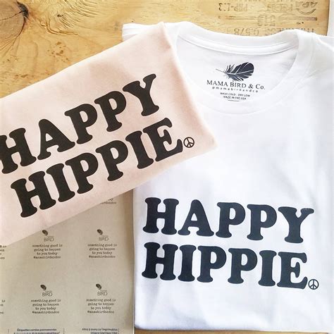 HAPPY HIPPIE Tees Hippie Tee Hippie Tshirts Hippie Tops | Etsy