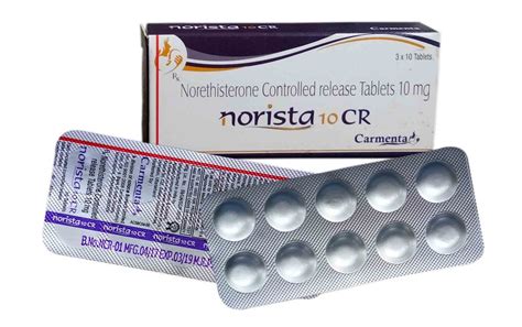 Norethisterone - 10 mg Controlled Release Tablet at Rs 150.00/unit | Norethisterone Tablets ...