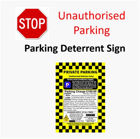 Parking Enforcement Sign - Private Car Park Signs, HD Png Download ...