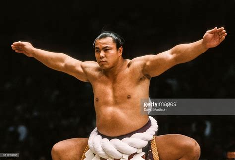 Chiyonofuji Mitsugu in a Sumo Wrestling Ceremony