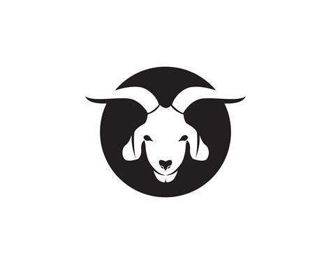 Goat black animals vector logo and symbol 620814 Vector Art at Vecteezy