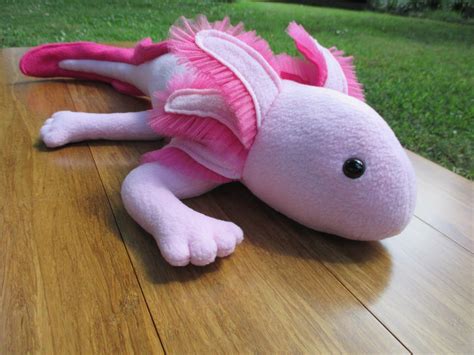 Fleece Menagerie: Custom Stuffed Axolotl | Axolotls | Pinterest | Axolotl, Plushies and Softies